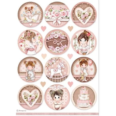 Rizspapír A4 -Baby girl Rizspapír A4 -Baby girl