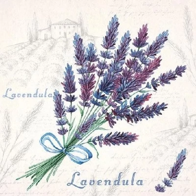 Szalvéta - Levendula