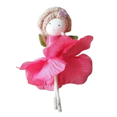 Akasztható textil virág tündér - mályva