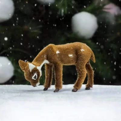 Legelő őzike, barna 9,6cm