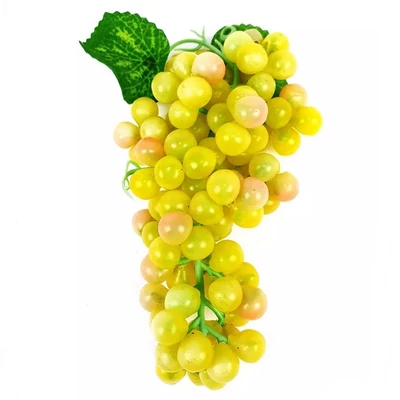 Szőlő dekoráció, aprószemű, 16 cm - sárga Szőlő dekoráció, aprószemű, 16 cm - sárga