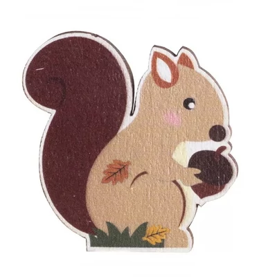 Fa dekor - Mókus makkal a kezében, öntapis Fa dekor - Mókus makkal a kezében, öntapis