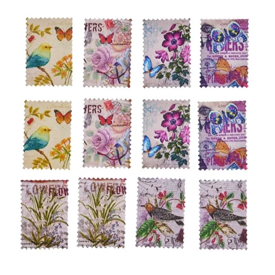 Dekor gomb - virágos bélyeg - 1db Dekor gomb - virágos bélyeg - 1db