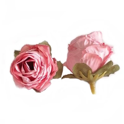 Vintage rózsafej, kicsi -hamvas rózsaszín