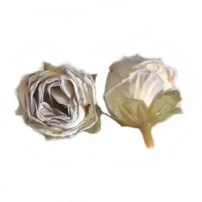 Vintage rózsafej, kicsi - hamvas acélkék