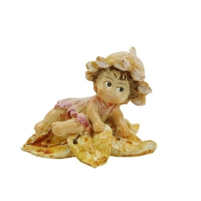 Virágtündér virágon fekvő - rózsaszín