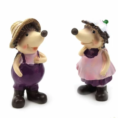 Lila ruhás kertész süni - 1db Lila ruhás kertész süni - 1db