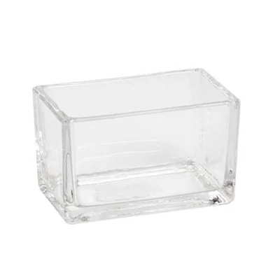 Üveg tégla mécsestartó 10x6cm