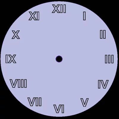 Fa óralap kerek római számmal, 15 cm-es