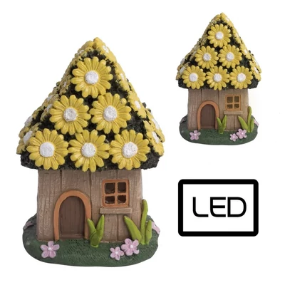 Sárga virágtetős házikó, nem ledes