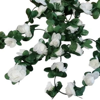 Virág girland - fehér
