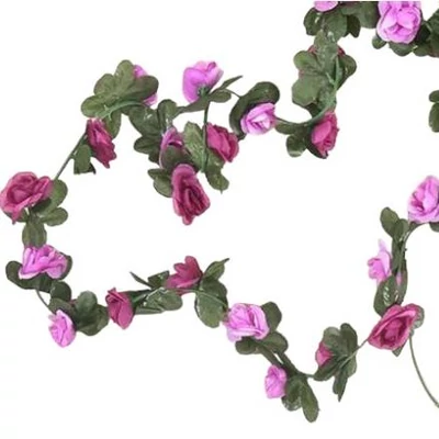 Virág girland - dupla lila