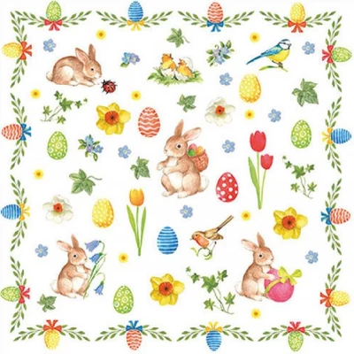 Szalvéta - Húsvét kollázs