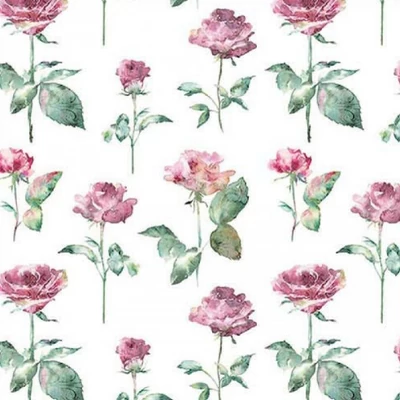 Szalvéta - Rózsaszín rózsaszálak