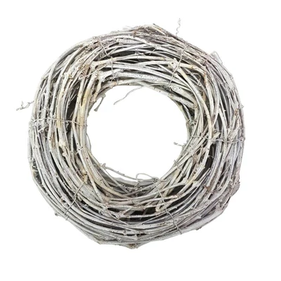 Vessző inda koszorú hamvas, 30 cm Vessző inda koszorú hamvas, 30 cm