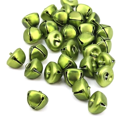 Gömbcsengő metál zöld 2cm - 1db