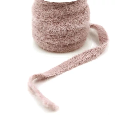 Bolyhos textil szalag - Mályva - 1cm széles  Bolyhos textil szalag - Mályva - 1cm széles
