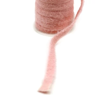 Bolyhos textil szalag- Rózsaszín - 1cm széles  Bolyhos textil szalag- Rózsaszín - 1cm széles