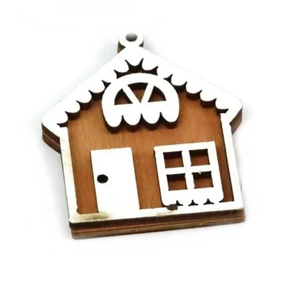 Natúr fa - Mini mézeskalács házikó