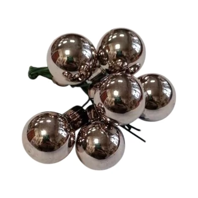 Üveggömb betűző szett, 1,5 cm fényes graffit