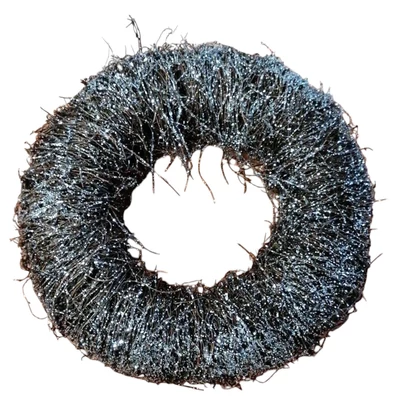 Glitteres koszorú, sötétbarna 25cm Glitteres koszorú, sötétbarna 25cm