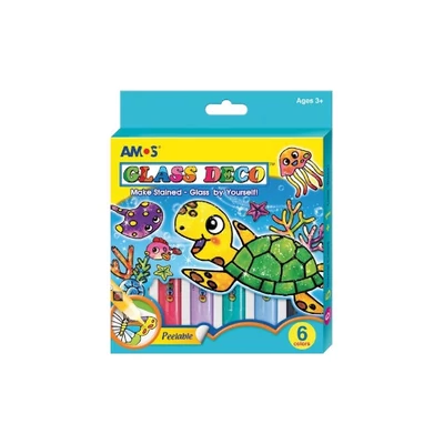 Amos Üvegmatricafesték Készlet 6x10,5 ml