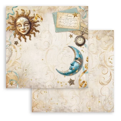 Kétoldalas scrapbook papír 30,5X30,5cm - Masquerade sun and moon Kétoldalas scrapbook papír 30,5X30,5cm - Masquerade sun and moon