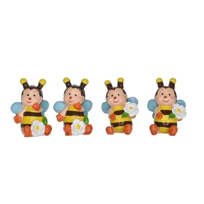 Méhecske virággal, ülő, poly - 1db