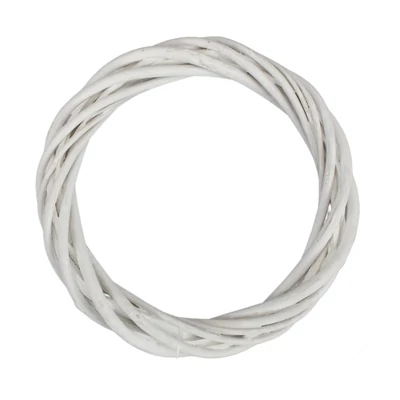 Vessző koszorú fehér 15cm Vessző koszorú fehér 15cm