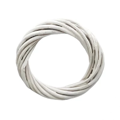 Vessző koszorú fehér 10cm Vessző koszorú fehér 10cm