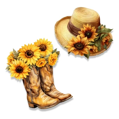  Nyomtatott dekorkarton - Napraforgós szett 2db/csomag