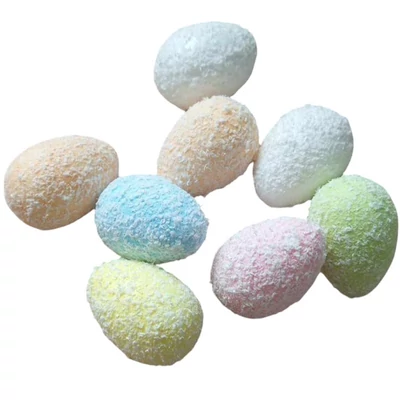 Tojás, "kókuszreszelékes" színes vegyes, 3,5cm