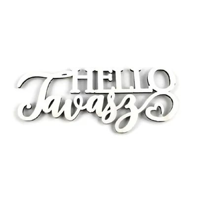 Helló tavasz felitrat - fehér