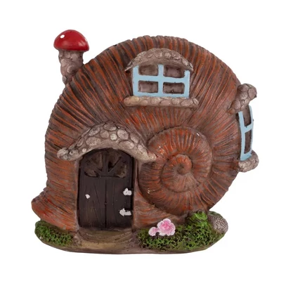 Csigaház ajtóval, ablakkal, barna