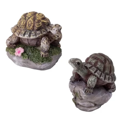 Teknős sziklán, poly - 1db