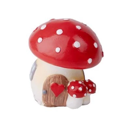 Gomba házikó mini, szívecskés ajtóval
