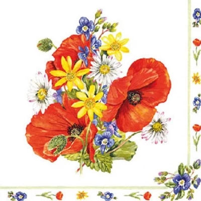 Koktél szalvéta - Mezei csokor