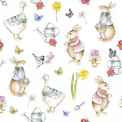 Szalvéta - Rajzos húsvéti figurák