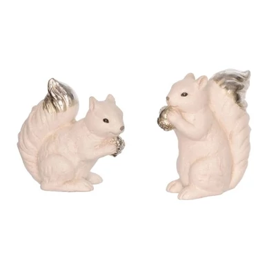 Porcelán mókus makkal - 1db Porcelán mókus makkal - 1db