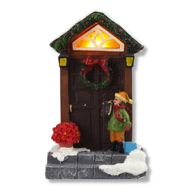  Világítós karácsonyi ajtó dekoráció