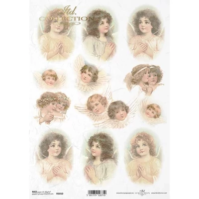 Rizspapír A4 - angyalok