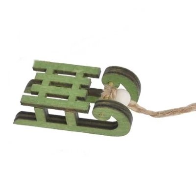 Szánkó kicsi 5cm - zöld