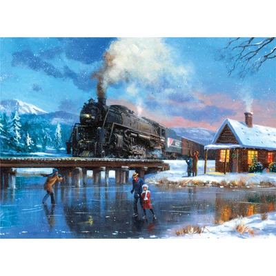 Kifestő készlet akrilfestékkel, ecsettel - 30x40 cm - Téli csoda Kifestő készlet akrilfestékkel, ecsettel - 30x40 cm - Téli csoda