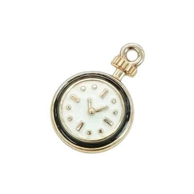 Fém díszítőelem, vintage óra