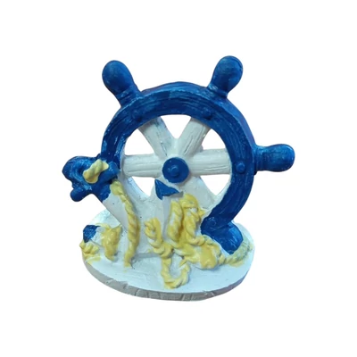 Kormánykerék vasmacskával, álló - kék