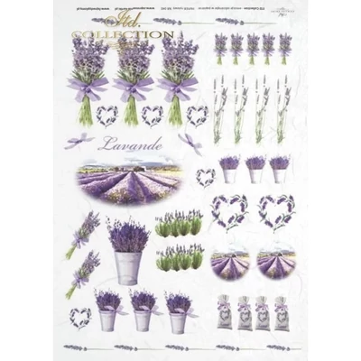 Rizspapír A4 - Levendula