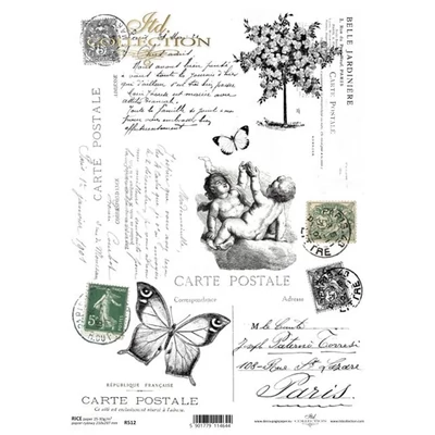 Rizspapír A4 - Angyalok