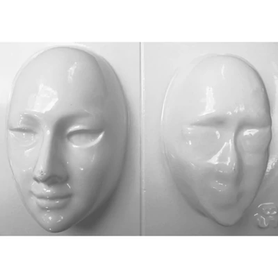 Gipszkiöntő - könnyített közepes maszk 13,5x9cm