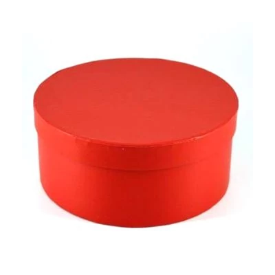 Papírmasé doboz piros kerek 