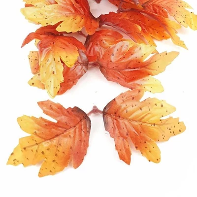 Őszi falevelek, dupla tölgylevél - sárga-narancs Őszi falevelek, dupla tölgylevél - sárga-narancs